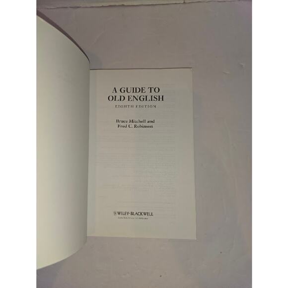 A Guide to Old English, 8th Ed. - Mitchell - Picture 3 of 5